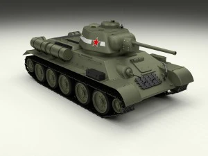t34-76 tank hdri 3D Model