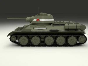 t34-76 tank hdri 3D Model