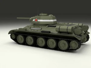t34-76 tank hdri 3D Model