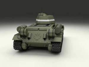 t34-76 tank hdri 3D Model