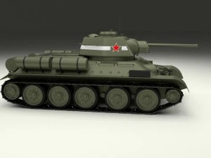 t34-76 tank hdri 3D Model