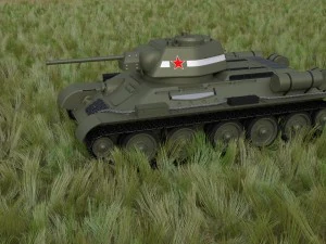 t34-76 tank hdri 3D Model
