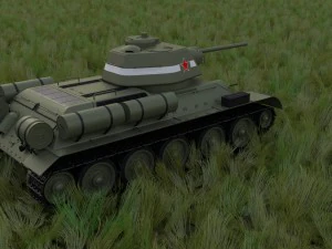 t34-76 tank hdri 3D Model