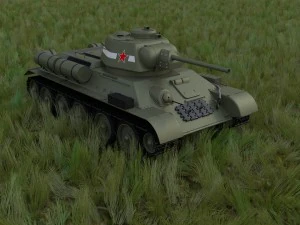 t34-76 tank hdri 3D Model