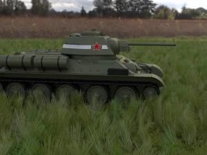 t34-76 tank hdri 3D Model