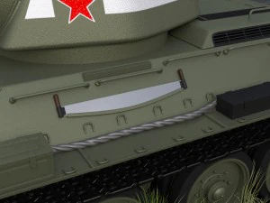 t34-76 tank hdri 3D Model