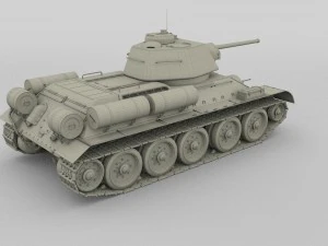 t34-76 tank hdri 3D Model