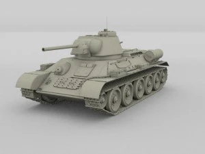 t34-76 tank hdri 3D Model