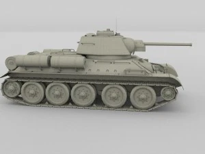 t34-76 tank hdri 3D Model