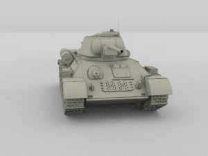 t34-76 tank hdri 3D Model