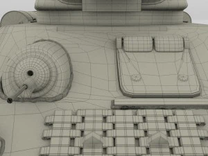 t34-76 tank hdri 3D Model