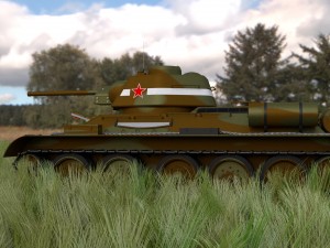 t-34-76 camo interior-engine bay full hdri 3D 모델