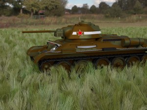 t-34-76 camo interior-engine bay full hdri 3D 모델