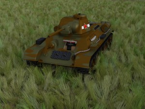 t-34-76 camo interior-engine bay full hdri 3D 모델
