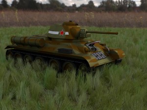 t-34-76 camo interior-engine bay full hdri 3D 모델