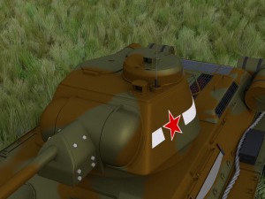 t-34-76 camo interior-engine bay full hdri 3D 모델