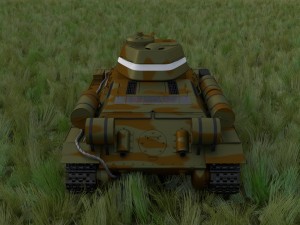 t-34-76 camo interior-engine bay full hdri 3D 모델