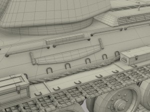 t-34-76 camo interior-engine bay full hdri 3D 모델