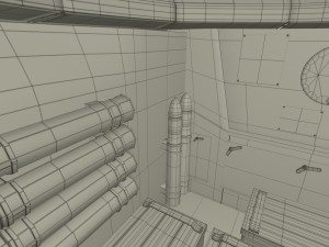 t-34-76 camo interior-engine bay full hdri 3D 모델
