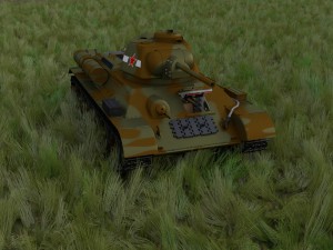 t-34-76 camo interior-engine bay full hdri 3D 모델