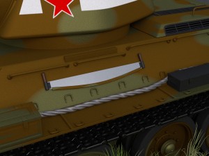 t-34-76 camo interior-engine bay full hdri 3D 모델