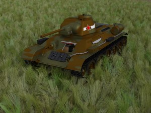 t-34-76 camo interior-engine bay full hdri 3D 모델