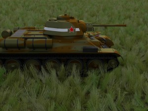 t-34-76 camo interior-engine bay full hdri 3D 모델