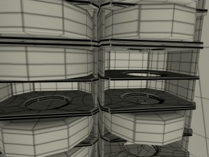 t-34-76 camo interior-engine bay full hdri 3D 모델