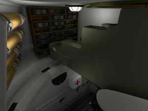 t-34-76 camo interior-engine bay full hdri 3D 모델