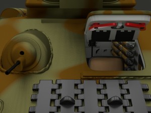 t34-76 tank with interior hdri camo Modelo 3D