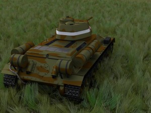 t34-76 tank with interior hdri camo Modelo 3D