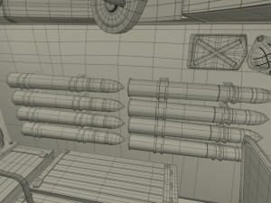 t34-76 tank with interior 3D 모델