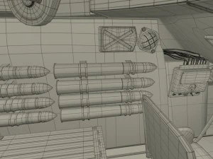 t34-76 tank with interior 3D Model