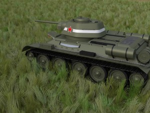 t34-76 tank with interior hdri Modelo 3D