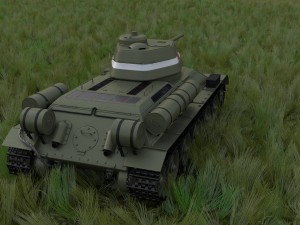 t34-76 tank with interior hdri Modelo 3D