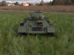 t34-76 tank with interior hdri Modelo 3D