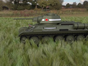 t34-76 tank with interior hdri Modelo 3D