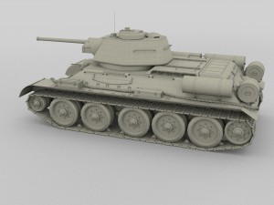 t34-76 tank 3D Modell
