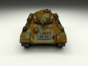 t34-76 tank camo 3D 모델