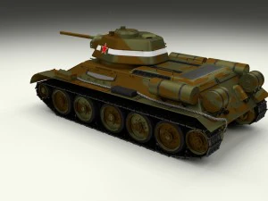 t34-76 tank camo 3D Model