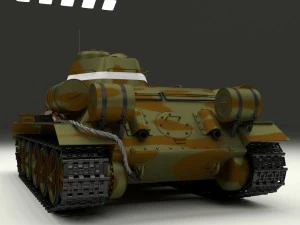 t34-76 tank camo 3D Model