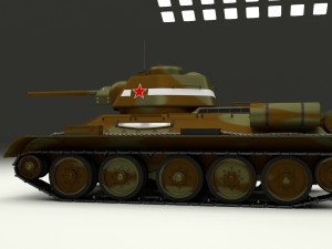 t34-76 tank camo 3D 모델