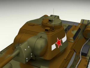 t34-76 tank camo 3D Model