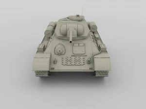 t34-76 tank camo 3D Model