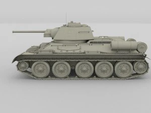 t34-76 tank camo 3D Model