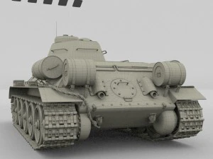 t34-76 tank camo 3D Model