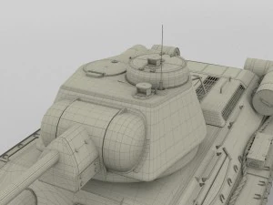 t34-76 tank camo 3D Model