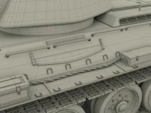 t34-76 tank camo 3D Model