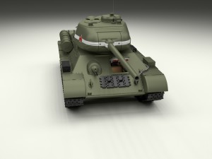 t-34-76-85 w engine bay and interior 3D Model