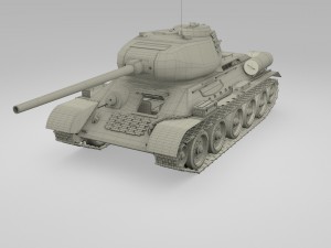 t-34-76-85 w engine bay and interior 3D Model